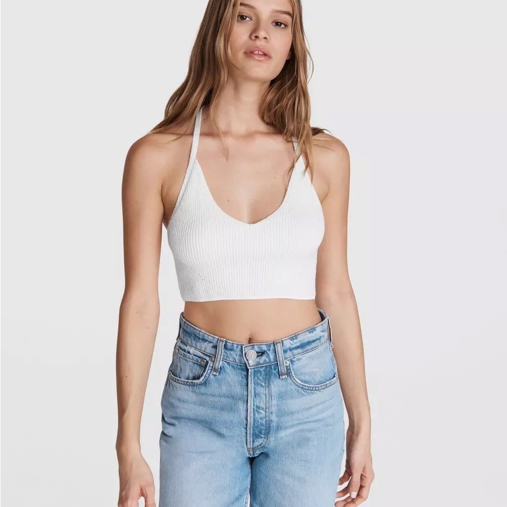 Rag & Bone Soleil Cotton Rib Bra Top [S]